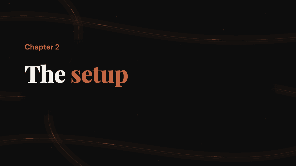 A frame from the Agenda to chapter template