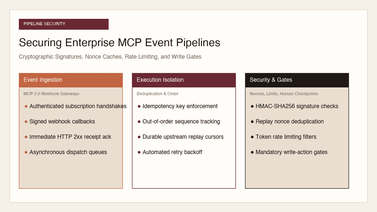 MCP Event Pipeline Security Card